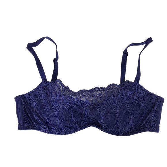 ADORE ME ~ WOMENS 34C ~ BLUE LACE UNDERWIRE BRA - Picture 1 of 5